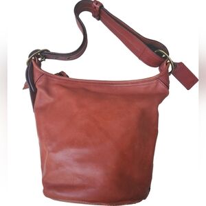 Vintage Coach Bleeker Tattersall Bucket Bag